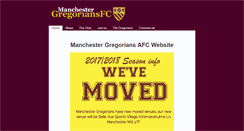 Desktop Screenshot of manchestergregorians.com