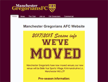 Tablet Screenshot of manchestergregorians.com